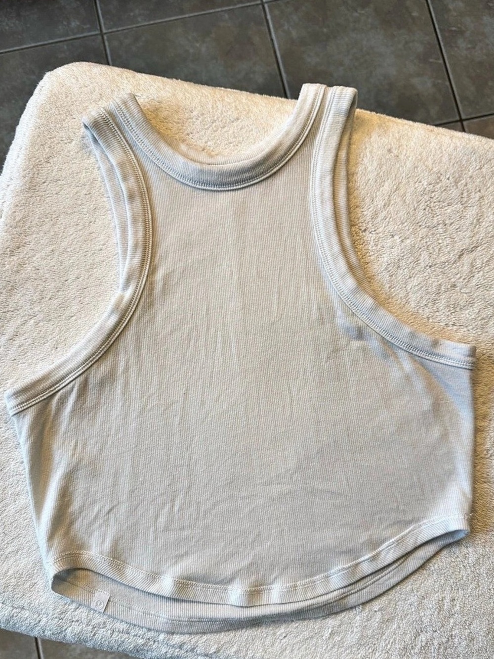 Lululemon Hold Tight Cropped Tank Top - White